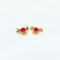 Bird Pink Gold Charm B10 - 2 Pcs