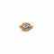 Blue Butterfly With Diamond Oval Enamel Rakhi Charm