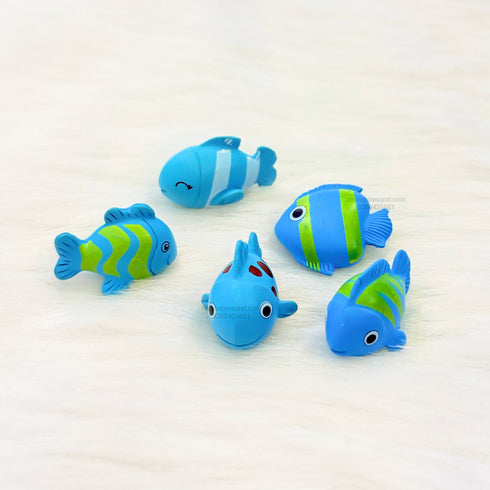 Blue Fish Miniature Set - 5 Pcs in Set