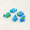 Blue Fish Miniature Set - 5 Pcs in Set
