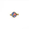 Blue Floral Enamel Rakhi Charm