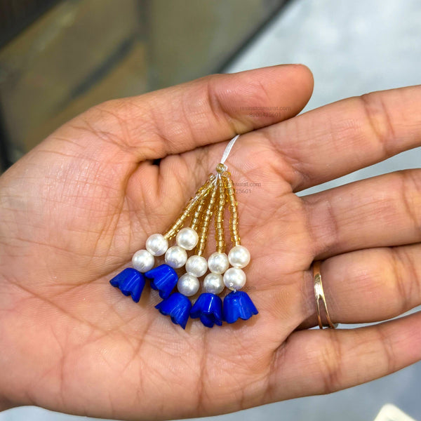 Blue Mini Flower Hanging Latkan - L20