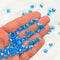 Blue Reflective Butterfly Rakhi Beads