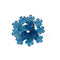 Blue Acrylic Cherry Blossom Flower Beads