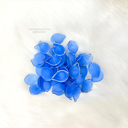 Blue Flower Petal Silver