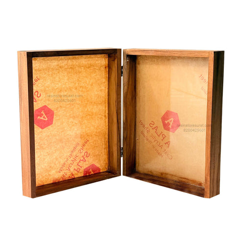 Book Type Floating Fame With Acrylic Base