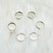 Bracelet Blank Base Silver - 6 Pcs