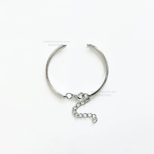Bracelet with Adjustable Chain Silver - 5 pcs