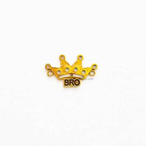 King Bro Rakhi Charm Metal