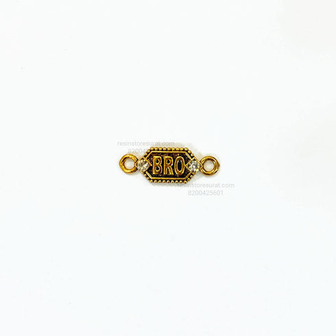 Bro Diamond Metal Rakhi Charm