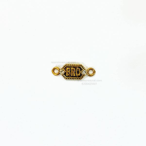 Bro Diamond Metal Rakhi Charm