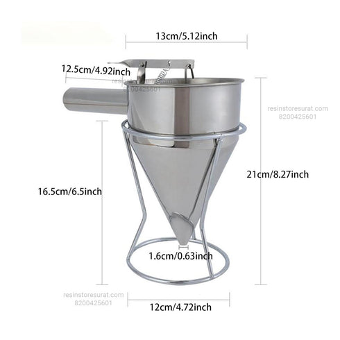 Stainless Steel Candle Wax Pouring Funnel