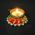 Readymade Traditional Pearl Design Multicolor T-Light Candle - 2 Pcs