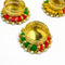 Readymade Traditional Pearl Design Multicolor T-Light Candle - 2 Pcs