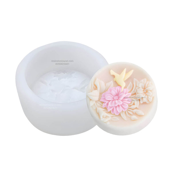 Chinese Style Flower Candle Mould - 66