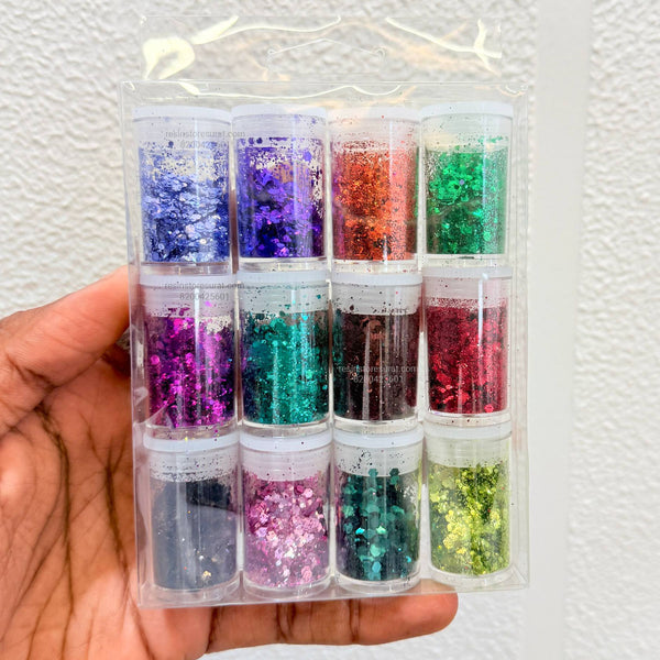 Chunky Glitter 12 Pcs Set