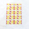 Yellow Shubh Labh 3D Uv Sticker Sheet - A6