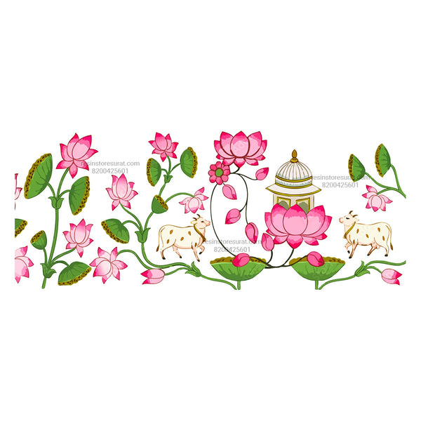 Cow Pichwai Insert sheet For Pooja thali