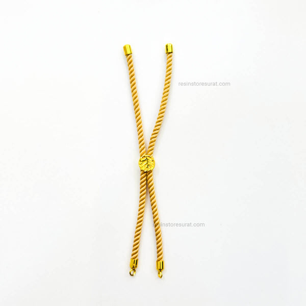 Cream rakhi bracelet thread