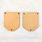 Curve Shape Toran MDF Base - 2 Pcs