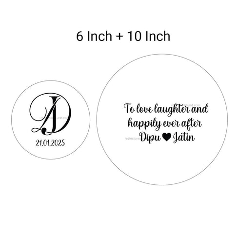 Customized Metal Sticker for Engagement Platter