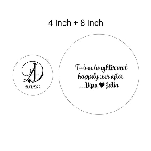 Customized Metal Sticker for Engagement Platter