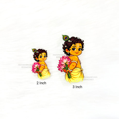 Cute Krishna 3D UV Sticker