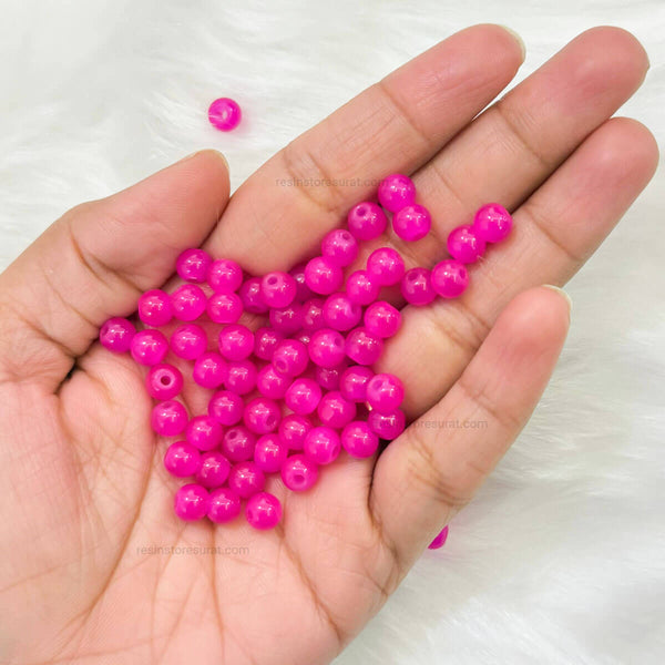 Magenta Pink Rakhi Beads