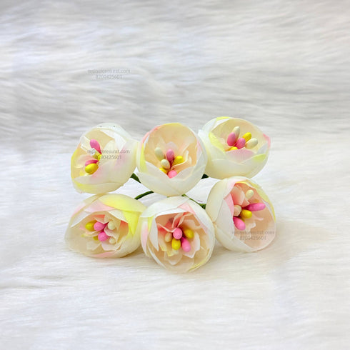 Delush Matka Pollen Flowers White