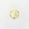 Designer Round Ganesha Metal Sticker C