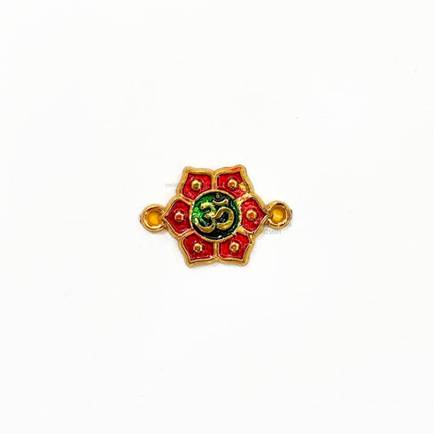 Designer Om Flower Fiber Rakhi Charm FC 5