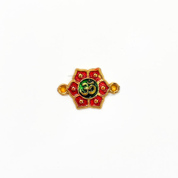 Designer Om Flower Fiber Rakhi Charm FC 5