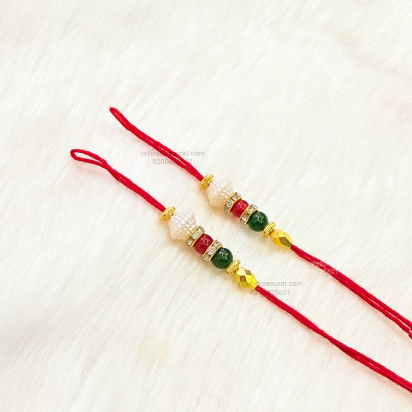 Designer Readymade Rakhi Thread - RT9 (5 Pairs)