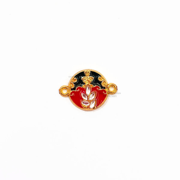 Designer Round Diamond Fiber Rakhi Charm FC 6