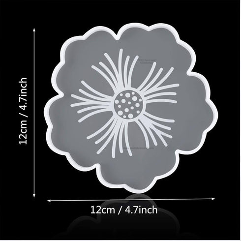 Designer Flower Coaster Mould