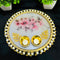 Readymade Designer Flower Resin Pooja Thali