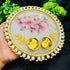 Readymade Designer Flower Resin Pooja Thali