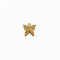 Diamond butterfly gold charm