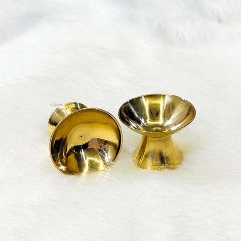 Metal Diya Golden - 1 Pcs