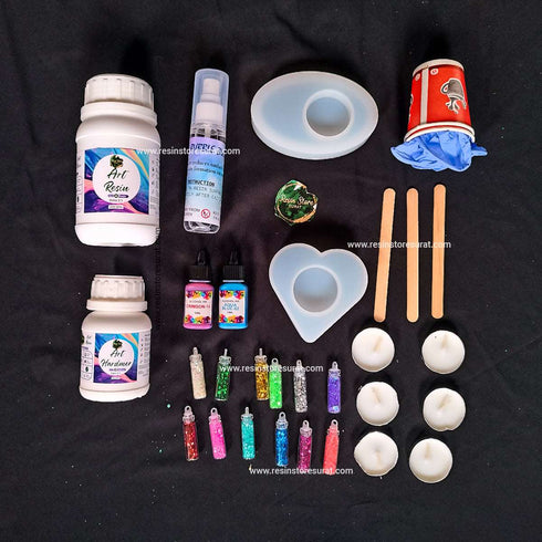 Diwali T-light Candle Resin Beginner Kit - B