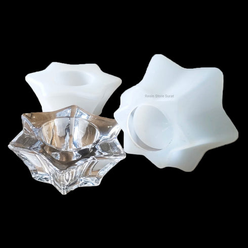 Designer Star T-Light Candle mould