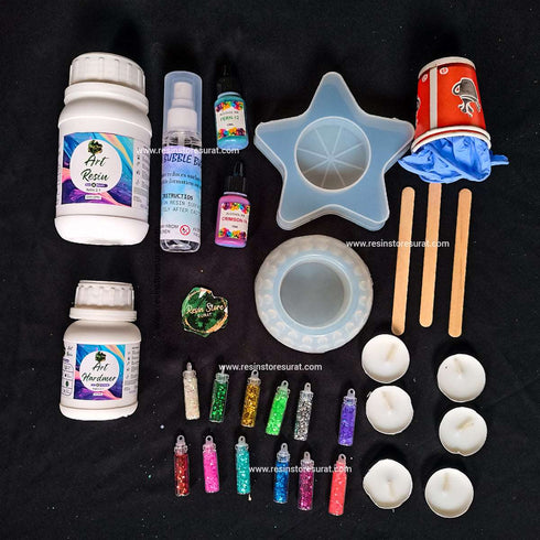 Diwali T-light Candle Resin Beginner Kit - F