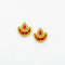 Diya Meenakari Kundan Beads Red Gold Charm D41 - 2 Pcs