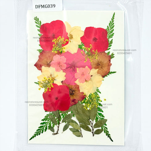 Rose Leaf Pressed Flower Sheet - 039
