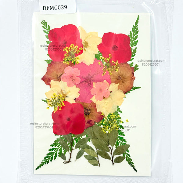 Rose Leaf Pressed Flower Sheet - 039