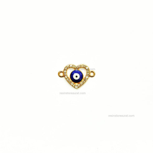 Heart Evil Eye Rakhi Charm