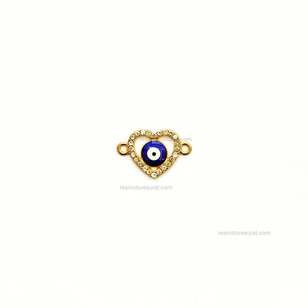 Heart Evil Eye Rakhi Charm