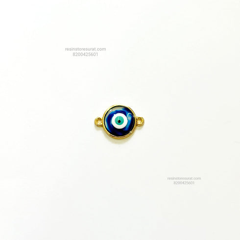 Round Evil Eye Blue Rakhi Charm