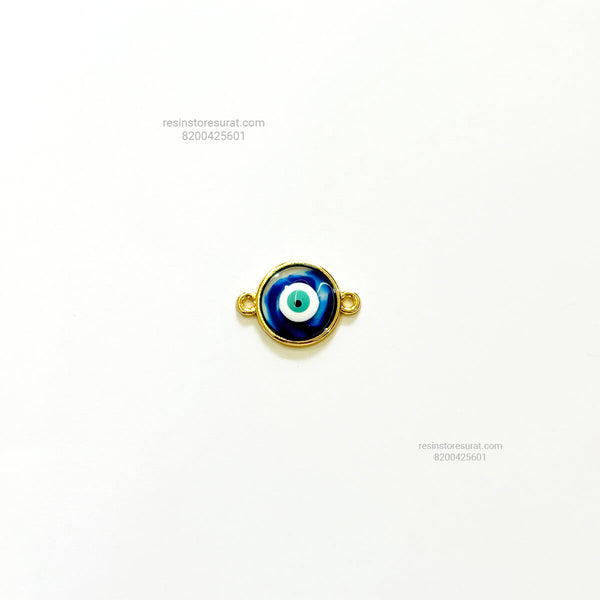 Round Evil Eye Blue Rakhi Charm