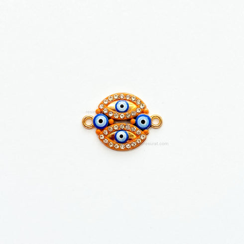Evil eye rakhi charm orange